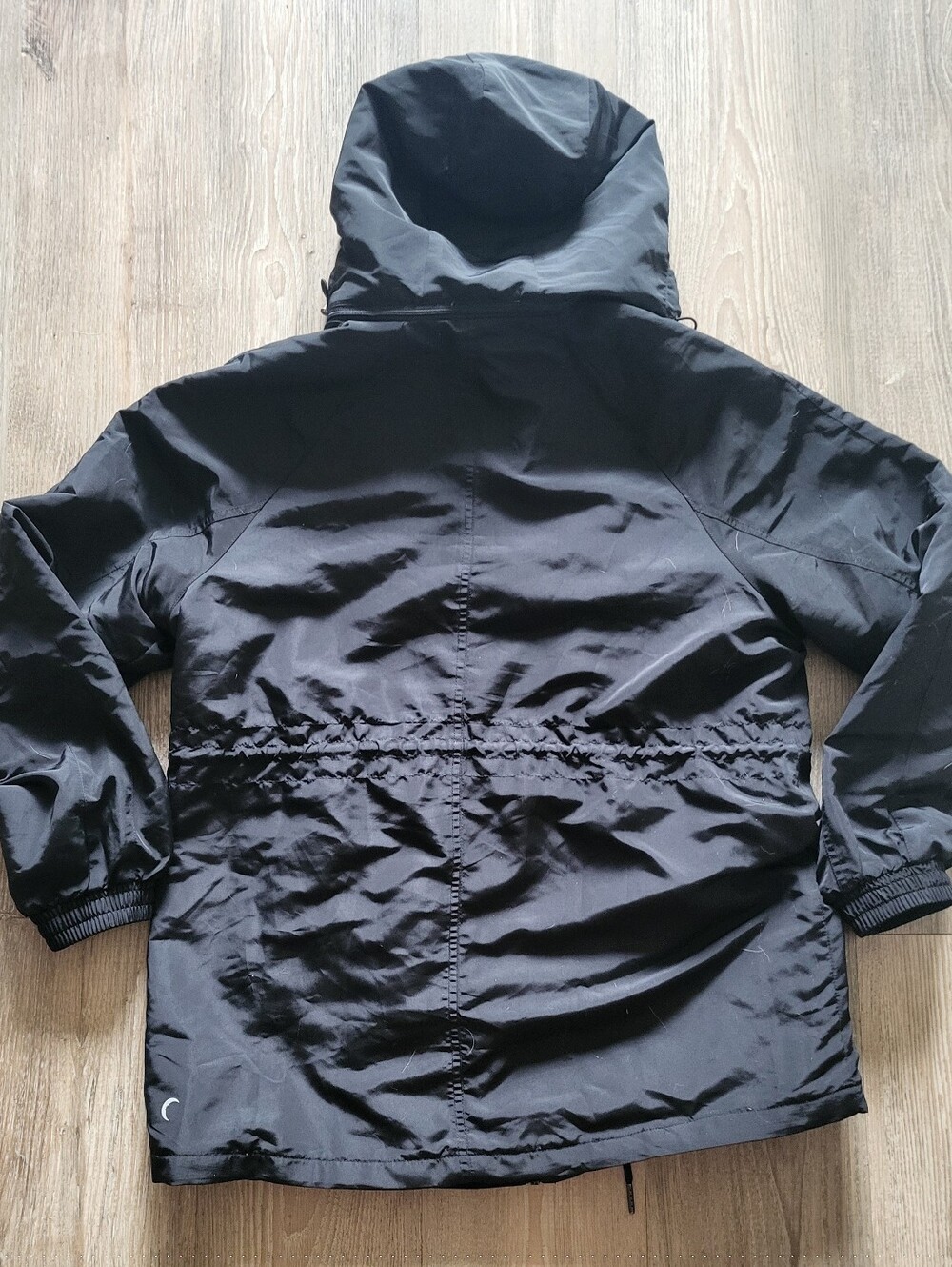 NWT Zyia Active Black Drawstring Hooded Jacket XXL #1040 - Picture 4 of 4